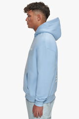HEAVY OVERSIZE STAY TRUE HOODIE BABY BLUE