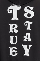 HEAVY OVERSIZE STAY TRUE HOODIE BLACK
