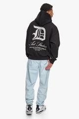 HEAVY OVERSIZE ART STUDIOS HOODIE BLACK