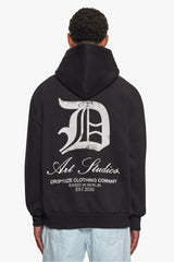 HEAVY OVERSIZE ART STUDIOS HOODIE BLACK