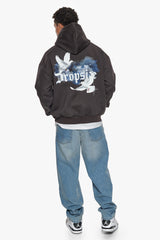 HEAVY CLOUD DOVE HOODIE WASHED BLACK
