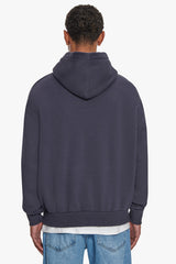 HEAVY OVERSIZE EMBO HOODIE WASHED NAVY
