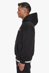 HEAVY OVERSIZE PATIENCE HOODIE BLACK