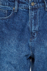 LOOSE FIT MONOGRAM JEANS DARK BLUE
