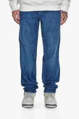 LOOSE FIT MONOGRAM JEANS DARK BLUE