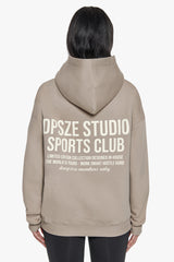 HEAVY OVERSIZE LADIES SPORTSCLUB HOODIE BEIGE