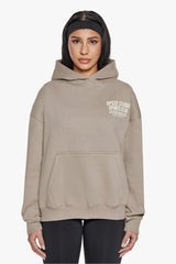 HEAVY OVERSIZE LADIES SPORTSCLUB HOODIE BEIGE