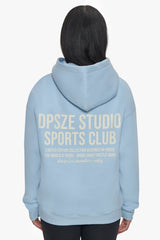 HEAVY OVERSIZE LADIES SPORTSCLUB HOODIE BABY BLUE