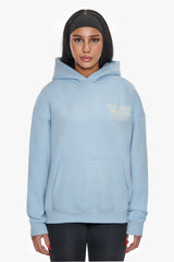 HEAVY OVERSIZE LADIES SPORTSCLUB HOODIE BABY BLUE