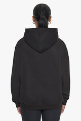 PRAY LOVE HUSTLE EMBO HOODIE BLACK