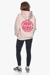 BROKEN DREAMS CIRCLE HOODIE PINK
