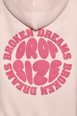 BROKEN DREAMS CIRCLE HOODIE PINK