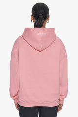 HEAVY OVERSIZE FRONT LOGO HOODIE PINK