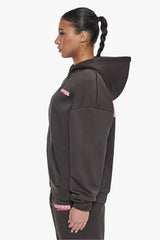 ESSENTIAL CREW ZIP HOODIE WASHED BLACK