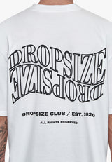 HEAVY OVERSIZE MIRRORED LOGO T-SHIRT WHITE