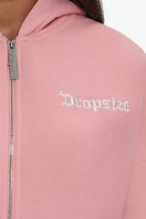 HEAVY OVERSIZE ZIP HOODIE PINK