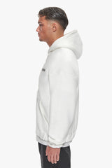 SUPER HEAVY OVERSIZE BLANK ZIP HOODIE CREAM WHITE