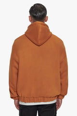 SUPER HEAVY OVERSIZED ZIP-HOODIE PUMPKIN SPICE