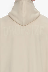 HEAVY OVERSIZE HD PRINT ZIP HOODIE COCONUT