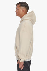HEAVY OVERSIZE HD PRINT ZIP HOODIE COCONUT