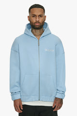 HEAVY OVERSIZE LEGENDS ZIP HOODIE BABY BLUE