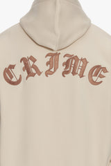 SUPER HEAVY OVERSIZED CRIME ZIP HOODIE COCONUT MILK