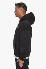 HEAVY OVERSIZE TDC  ZIP-HOODIE BLACK