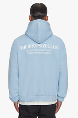 HEAVY OVERSIZE TDC  ZIP-HOODIE BABY BLUE