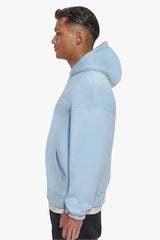 HEAVY OVERSIZE TDC  ZIP-HOODIE BABY BLUE
