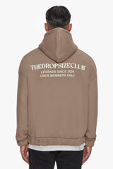 HEAVY OVERSIZE TDC  ZIP-HOODIE SILVER MINK