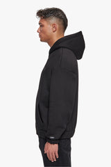 SUPER HEAVY OVERSIZED HD PRINT ZIP HOODIE V2 BLACK
