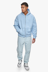 SUPER HEAVY OVERSIZED HD PRINT ZIP HOODIE V2 BABY BLUE