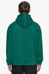 SUPER HEAVY OVERSIZED HD PRINT ZIP HOODIE V2 GREEN