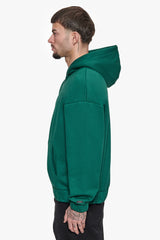 SUPER HEAVY OVERSIZED HD PRINT ZIP HOODIE V2 GREEN