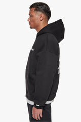 HEAVY OVERSIZE DREAM WITHOUT FEAR ZIP HOODIE BLACK