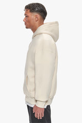 HEAVY OVERSIZE MIDDLE EMBO HOODIE COCONUT MILK