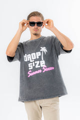 Vice City Heavy T-Shirt Acid Washed Black