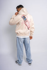 MOBILE PHONE DESIGN HOODIE COCONUT MILK