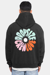 HEAVY OVERSIZE CREW LOVE HOODIE V2 WASHED BLACK