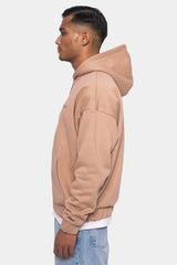 SUPER HEAVY OVERSIZED ZIP-HOODIE BEIGE