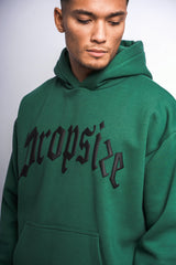 HEAVY OVERSIZE PUFFER PRINT HOODIE WASHED GREEN