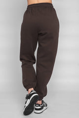 PUFFER PRINT JOGGER PINK CHOCOLATE BROWN