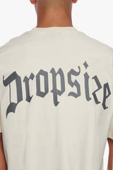 HEAVY BACKLOGO T-SHIRT COCONUT MILK / GREY