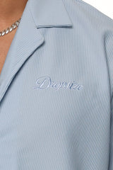 HEAVY PLISSEE SUMMER SHIRT BABY BLUE