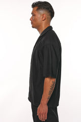 PLISSEE SUMMER SHIRT BLACK
