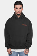 HEAVY OVERSIZE IN GOD WE TRUST HOODIE WASHED BLACK