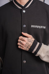 HEAVY CRIME COLLEGE JACKET COCONUT MILK BROWN