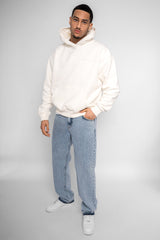 LOOSE OPEN HEM JEANS LIGHT BLUE