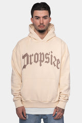 HEAVY OVERSIZE PUFFER PRINT HOODIE NAVAJO BEIGE