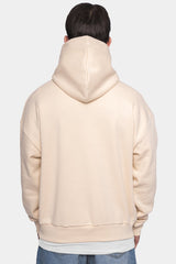 HEAVY OVERSIZE PUFFER PRINT HOODIE NAVAJO BEIGE